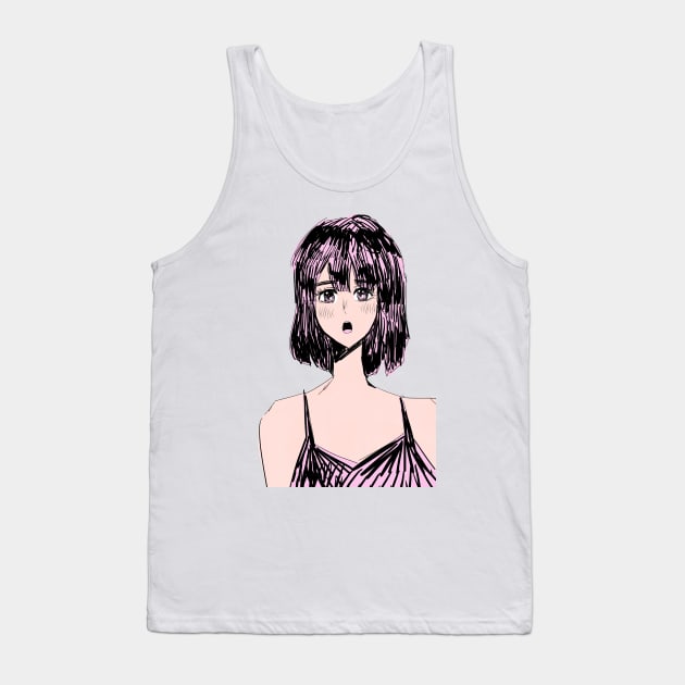 Just Woke Up Tank Top by Chill2Art